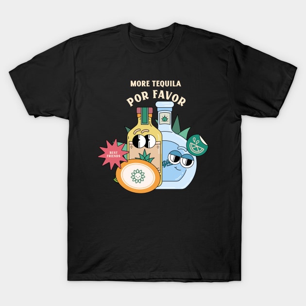 Tequila Lover Drinking Drink Party Fiesta T-Shirt by Tip Top Tee's